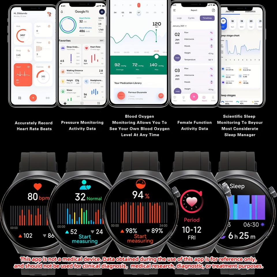 SmartHealth™ Fitness Smartwatch