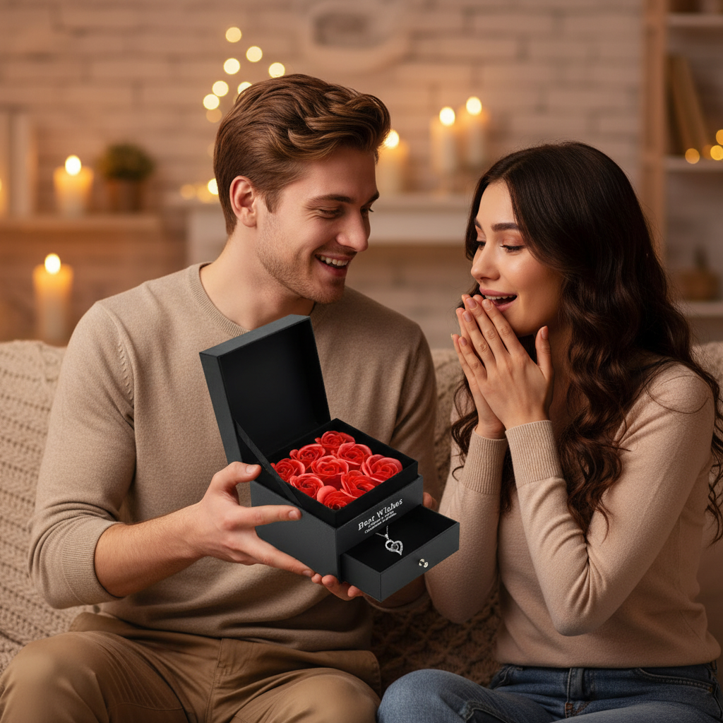 Eternal Rose & Necklace Gift Set™