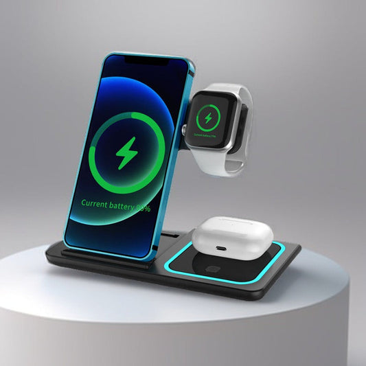 TriCharge Pro™ – 3-in-1 Fast Wireless Charger