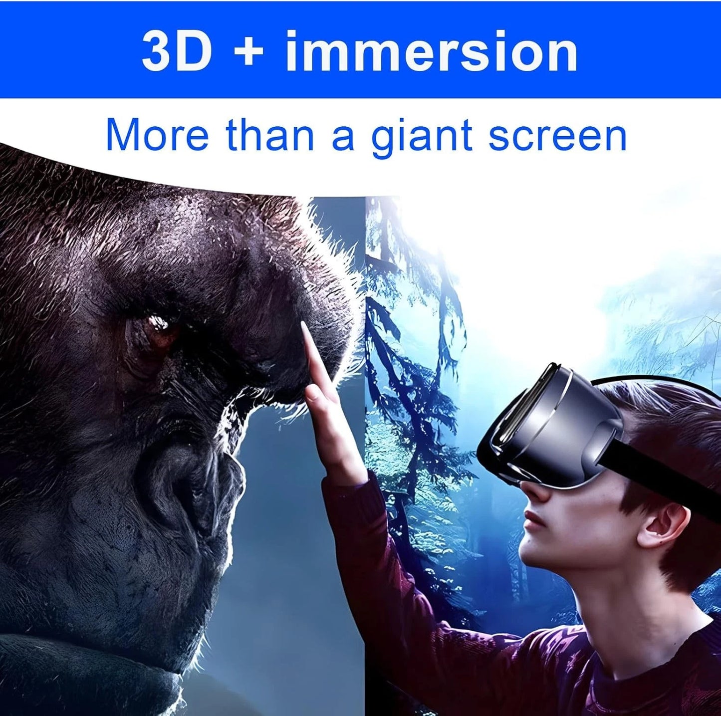 Immersive VR Headset for Movies & Games™
